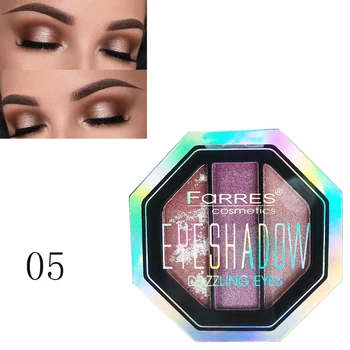 

Farres 3 Color Fashion Eyeshadow Palette Matte Eyeshadow Palette Glitter Eye Shadow Makeup Nude eye Beauty Make up Cosmetics