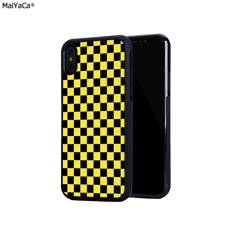 B6455 MaiYaCa клетчатый мягкий чехол для телефона s для iphone 11pro max 5S se 6s 6plus 7 7plus 8 8plus XR XS MAX чехол - Цвет: B6455