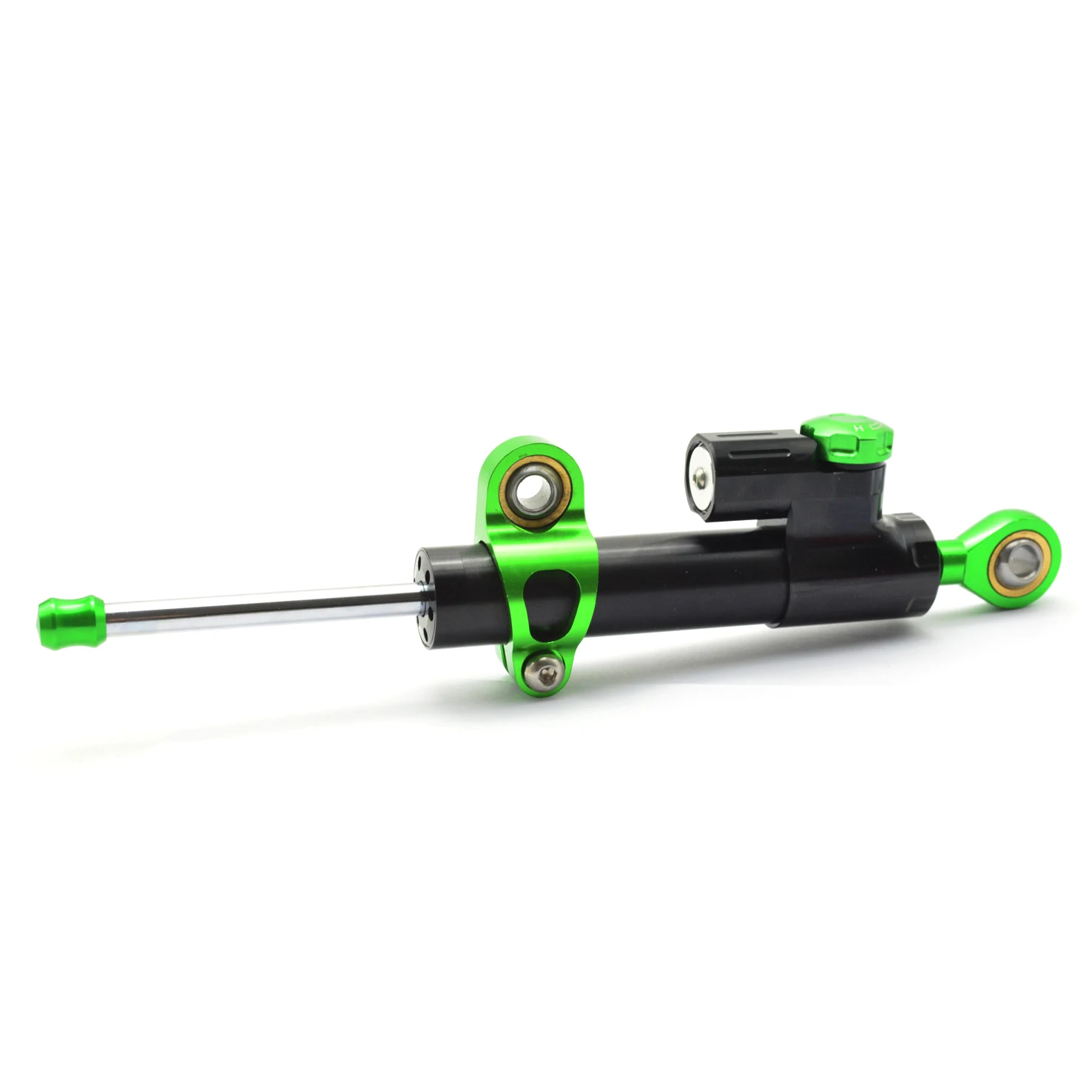 Universal Motorcycle Aluminum Adjustable Steering Damper Stabilizer For Yamaha NMAX 125 155 BMW K 1600 GT G 310 GS F750GS C650GT - Цвет: green and black