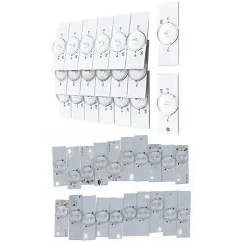 

40Pcs Smd Lamp Beads with Optical Lens Fliter for Led Tv Repair Led Light Strip Part Accessories - 20Pcs 6V & 20Pcs 3V