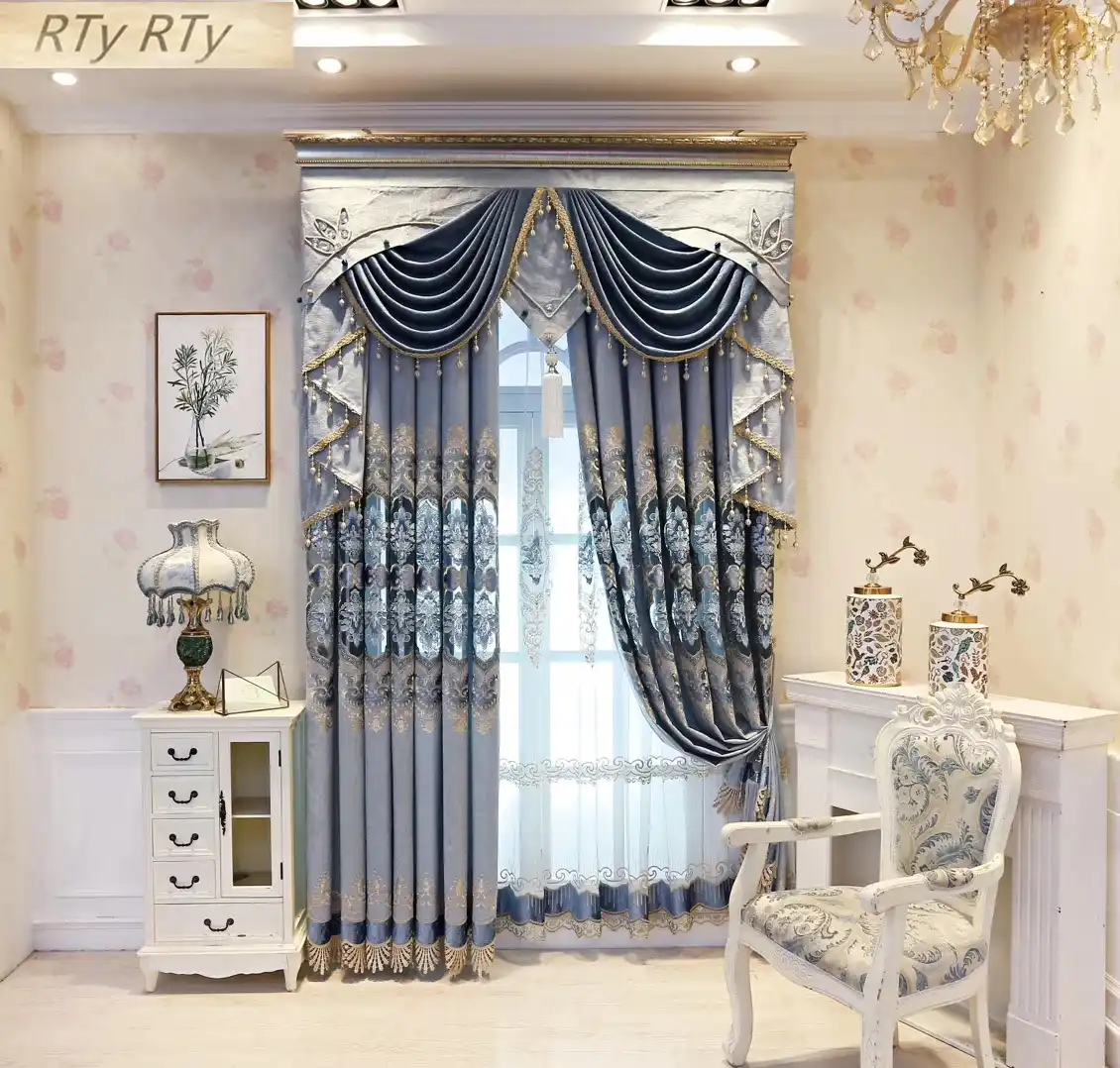 Water Soluble Yarn Embroidered Decorative Curtains For Living Room Flower Curtain For Bedroom Window Gauze Art Curtains Curtains AliExpress