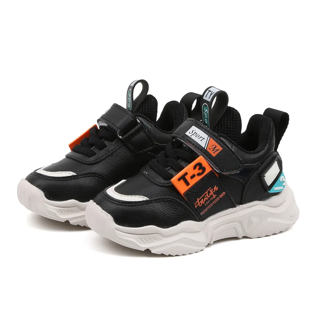Детские кроссовки зимние Нескользящие Детские нейтральные Легкие уличные анти-осенние спортивные кроссовки для мальчиков и девочек обувь для детей