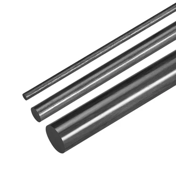 

uxcell 1pc Carbon Fiber Bar 200mm Length 6-12mm Diameterr For RC Airplane Matte Pole US Good Electrical Conductivity