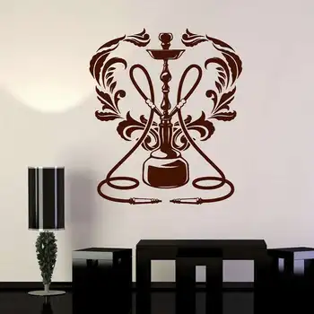

Hookah Shop Wall Sticker Car Decal Vinyl Stickers Decor Mural Art Living Room Home Decoration Shisha Smoking Smoke Wall Decal