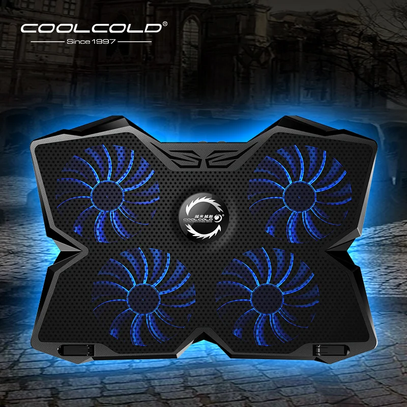 Laptop Cooler Laptop Cooling Pad Notebook Gaming Cooler Stand with Four Fan and 2 USB Ports for 14-17inch Laptop Laptop Cooler Laptop Cooling Pad Notebook Gaming Cooler Stand with Four Fan and 2 USB Ports for 14-17inch Laptop