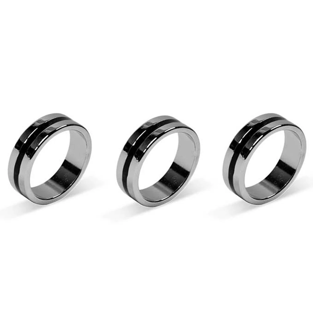 Black Circle Pk Ring Magic Tricks Strong Magnetic Magnet Ring Coin Finger Decoration 18/19/20/21mm Size Magic Rings Props Tools
