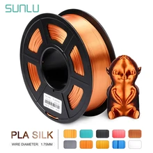 SUNLU SILK PLA Filament 1.75mm 1kg 3d Printer Filament Silk Texture 3d Printing Material Plastic PLA Dimension Accuracy+/-0.02