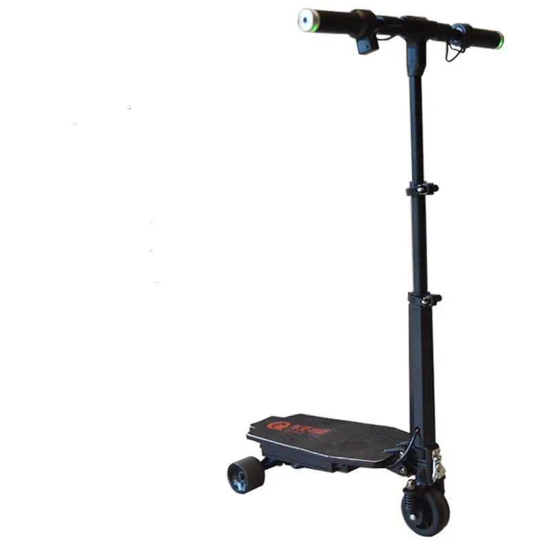 Folding Mini Electric Scooter 4 Inch Portable 3 Wheels Foldable Skateboard Hoverboard Kick Scooter kick-boards 5.3KG for Adults  (12)