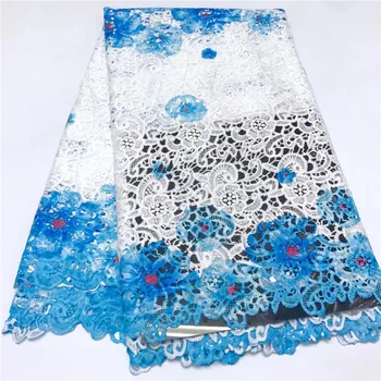 

Free Shipping! high quality guipure Lace /nigerian lace fabrics/water soluble african lace fabric for wedding dress 5yards