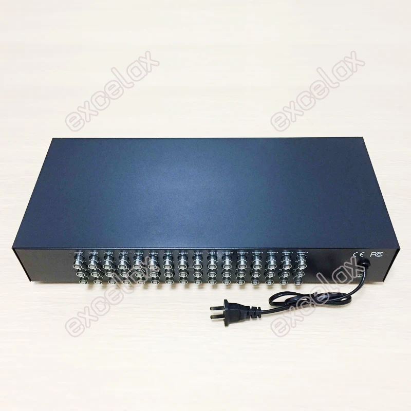 1080P 960P 720P 16CH In 32CH Out AHD CVI TVI CVBS Video Distributor Splitter 1.5U Rack Mount for Analog HD CCTV Security System