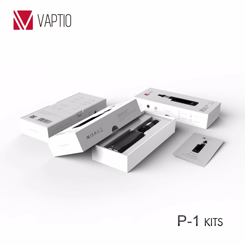 Günstig Vape Stift 1850 mAh vape mod Vaptio P2 Kit mit 75 W Gebaut in Batterie 3,0 ml Zerstäuber Elektronische zigarette