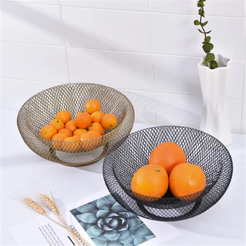 

Iron Round Tray Racks Fruit Snack Food Bread Dessert Storage Tray Dining Table Fruit Plate Storage Basket Home Organizer Holder