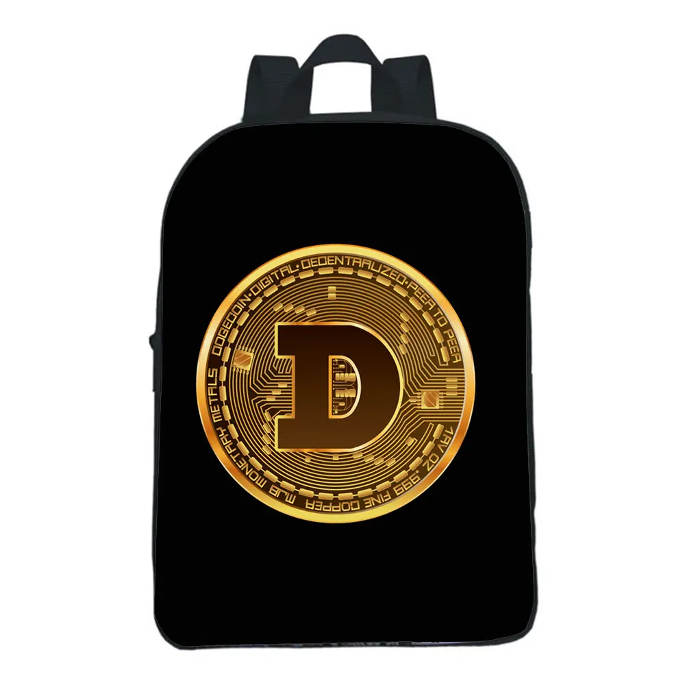 

Dogecoin Backpack Boy Girl Bag Daily Small Bookbag Kindergarten Rucksack Children Bags Cartoon Harajuku Mochila