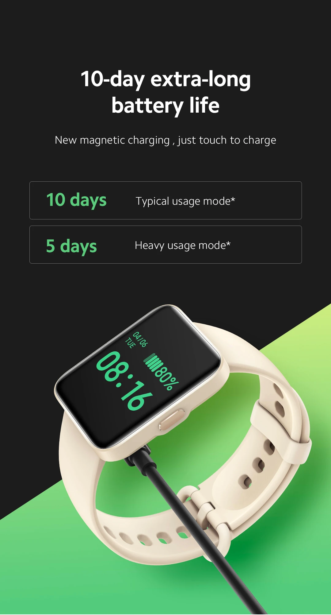 Xiaomi Redmi 2 lite 1.55" Bluetooth Heart Rate Smart Watch