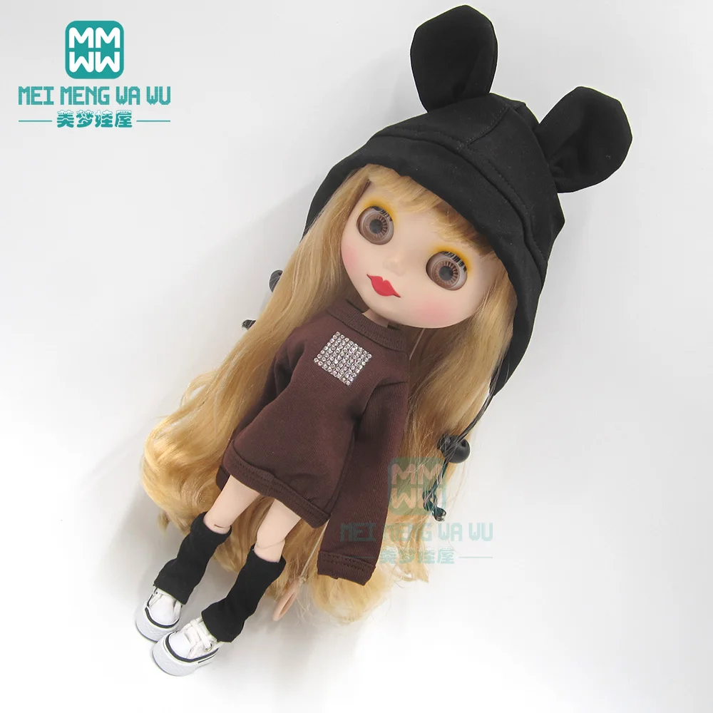 Одежда для куклы подходит 1/6 28-30 см blyth Azone OB23 OB24 модные толстовки, кроссовки, носки, шапки