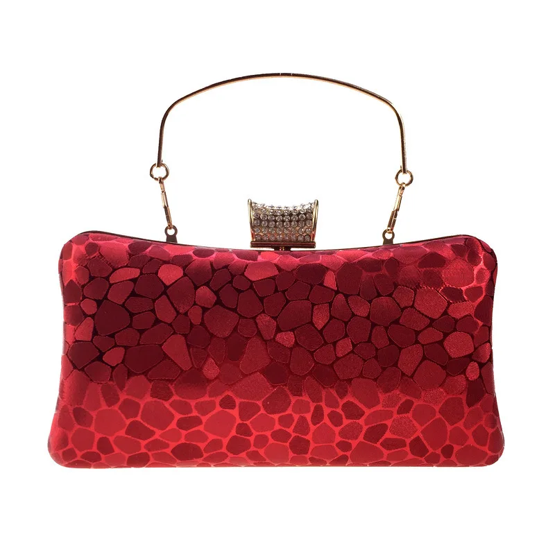 

AliExpress Diamond Evening Bag Water Cube Leather PU Evening Bag Clutch Chain nv pi bao