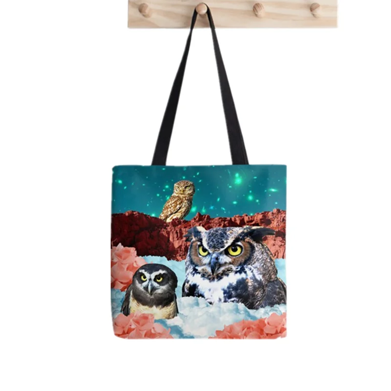 2021 Shopper various comic Print Tote Bag women interesting Harajuku shopper handbag girl Shoulder shopping bag Lady Canvas Bag