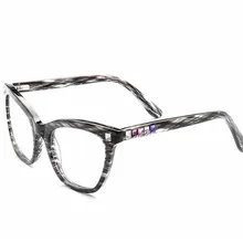 Женские винтажные очки с полной оправой, ацетат, роскошные, с бриллиантами, прогрессивные, Мультифокальные линзы, очки для чтения, женские очки