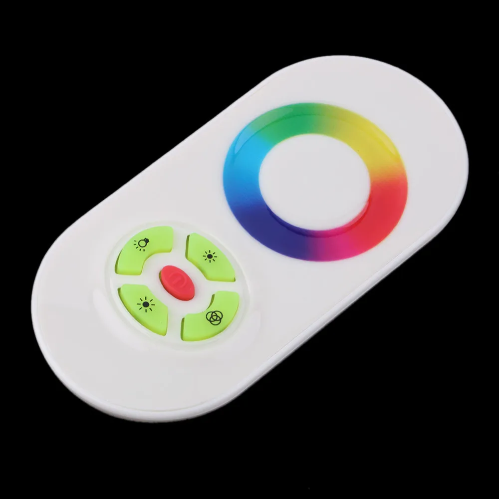 Icoco черный/белый wirelessrf пульт дистанционного управления для SMD 5050/3528 RGB Светодиодные ленты Light Touch диммер RGB полосы света контроллер