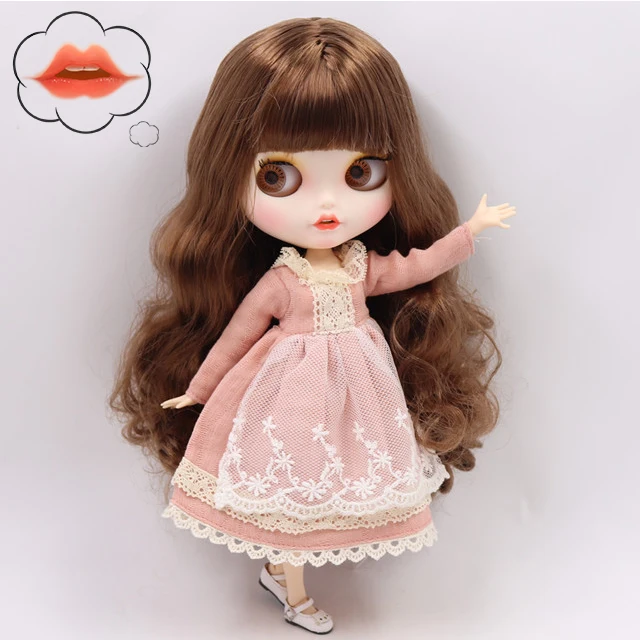 ICY 1/6 Blyth наряды индивидуальные кукла белая кожа и суставы тела с открытым ртом матовое лицо для девочки подарок Игрушка Специальное предложение - Цвет: 260BL9158
