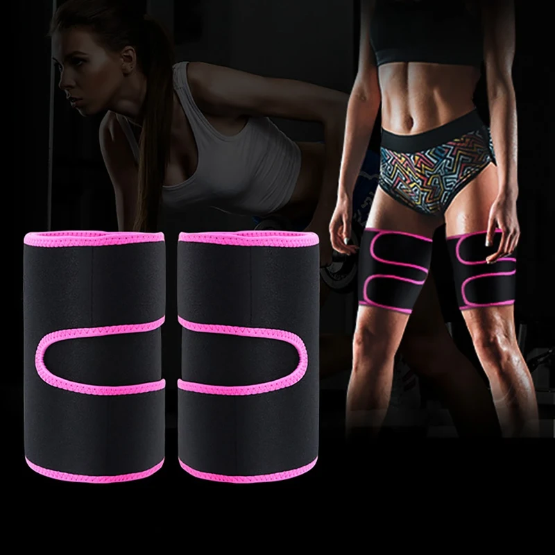 

Practical Thigh Wrap Compression Sleeve Weight Loss Sweat Body Leg Trainer Belt Gym Fitness Leg Shaper Warmers Slimming Wraps