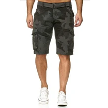 Новые армейские камуфляжные тактические шорты мужские s военные карго шорты с поясом мужские свободные рабочие повседневные короткие брюки плюс размер