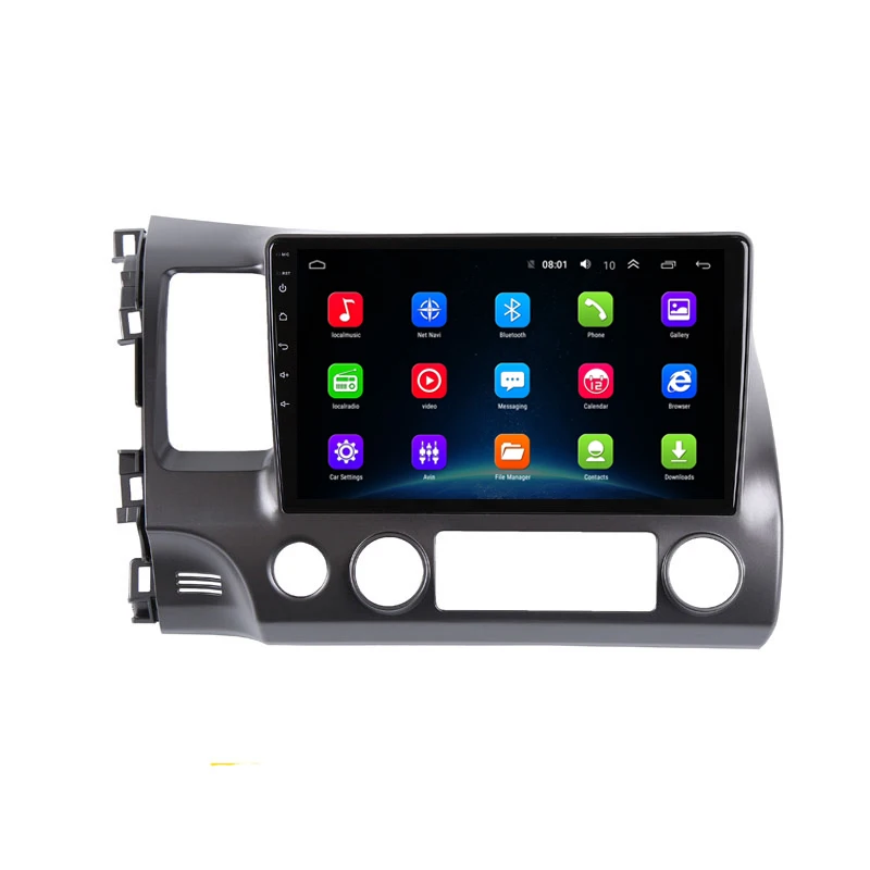 Flash Deal 10.1" 2.5D IPS screen Android 9.1 Car DVD Multimedia Player GPS For Honda Civic 2004-2009 audio car radio stereo navigator wifi 18