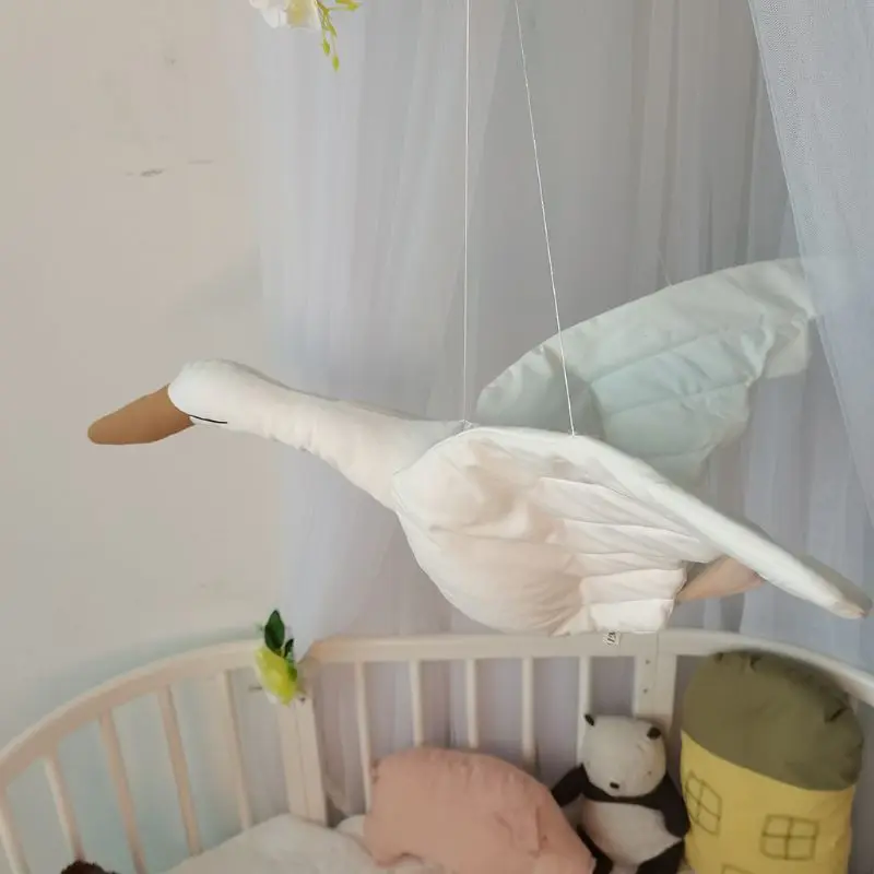 

Cute Swan Wall Hanging Pendants 3D Animal Toy Kids Room Ornament Nursery Decor