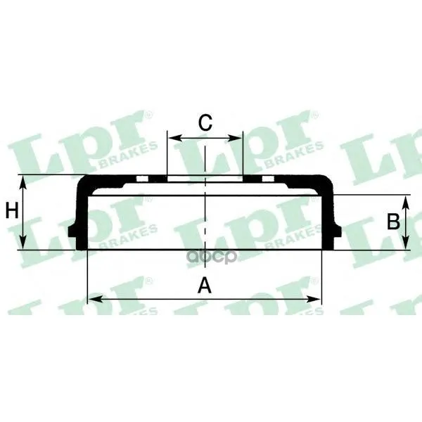 Барабан Тормозной Ford Focus Ii/C-Max Lpr 7d0653 Lpr арт. 7D0653