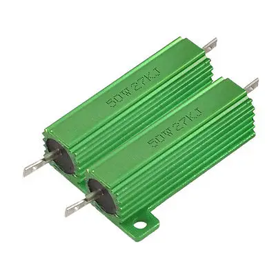 50W 27K Ohm на шасси алюминиевый чехол с проволочной обмоткой резистор x2 шт