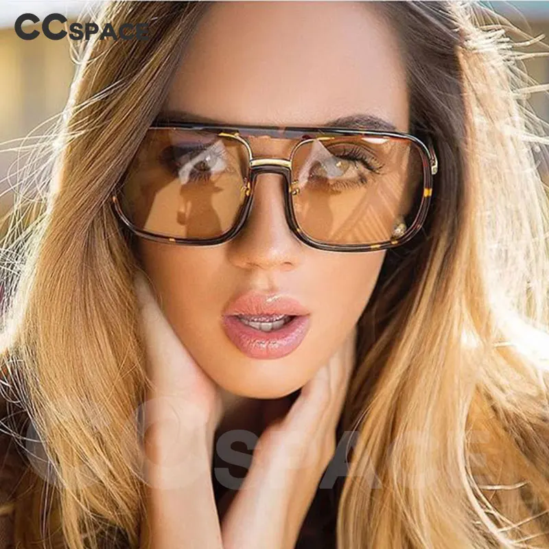 Women OVERSIZED Sunglasses Big Frame Polygon Shades Eyeglasses Eyewear UV400 AY 