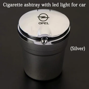 

Car Ashtray Blue LED Light Ashtray Office Ashtray Decoration for opel insignia astra J H G corsa d ginterior accessories for car