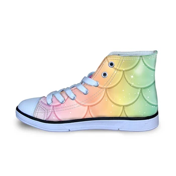 

Summer Autumn Children Shoes Fish Scale Printing Boy Sneaker Girl Sport Kid Jogging Canvas Comfortable High-top Casual Zapatos