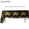 Black Gold 30 40 50 Years Anniversary Disposable Tableware Adult  Birthday Party Decoration 30/40/50th Year Old Party Supplies ► Photo 3/6