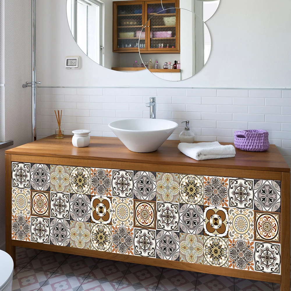 RE-COVERTILES - Adesivi Per Piastrelle Bagno E Cucina 12 Pz 20x20 C
