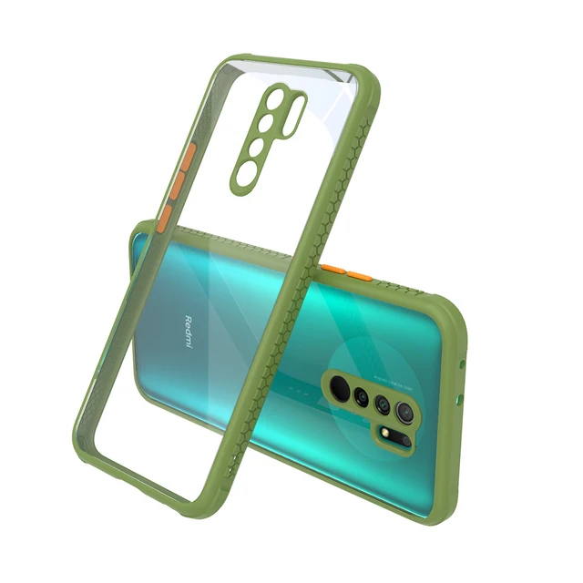 Anti-Fall Clear Case For Xiaomi Redmi 9 9A 9C 9T 8A 10 Case Hard Acrylic Transparent Cover For Redmi 8A 9A 9 9C 9T K40 Pro Case 4