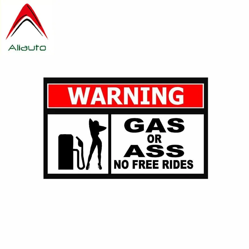 Aliauto Предупреждение автомобиля Стикеры газа или задница &quotNo Free Rides&quot наклейка