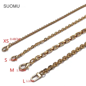 

100% really copper metal chains strap for famous luxury brand handbag DIY Belt Bag Strap Accessories Hardware high quality