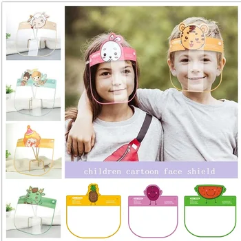 

50PCS Children Cartoon Face Shield Full Face Cover PET Anti-Fog Safely Clear Visor Kids Come Back School Gifts