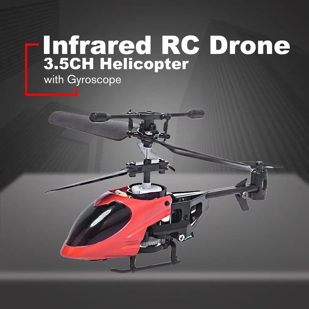 QS5010 3.5CH микро Инфракрасный RC Дрон самолет с гироскопом дистанционного управления