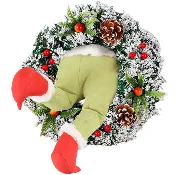 

1PCS Delicate Practical Portable Durable Creative Xmas Wreath Thief Garland Thief Wreath for Hanging Decor Christmas Ornament