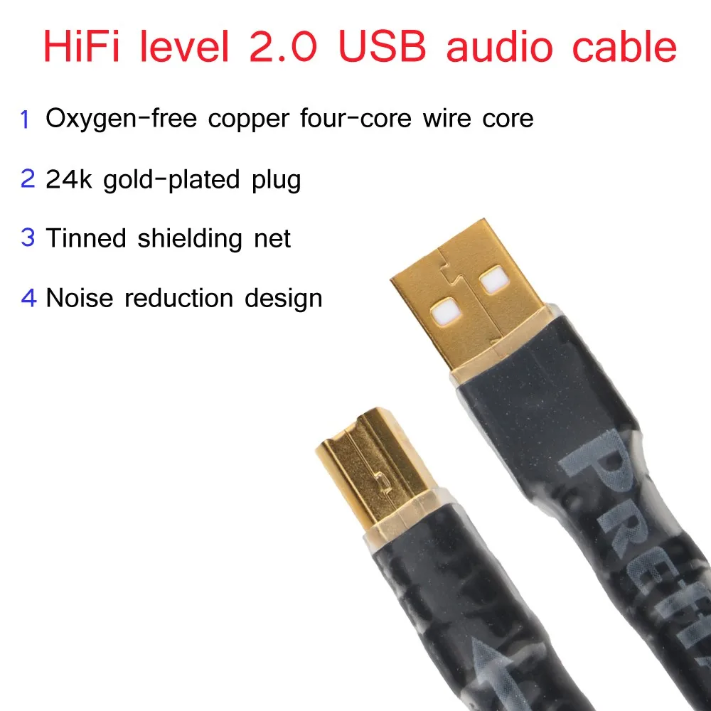 Qualidade para tipo a Cabo de Dados Usb de Alta x1 para Dac Preffiar-cabo Hifi - Image 4