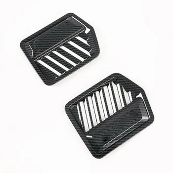 

Replacement Vent Cover Auto Carbon Fiber Decor Parts 5X Side Air Outlet