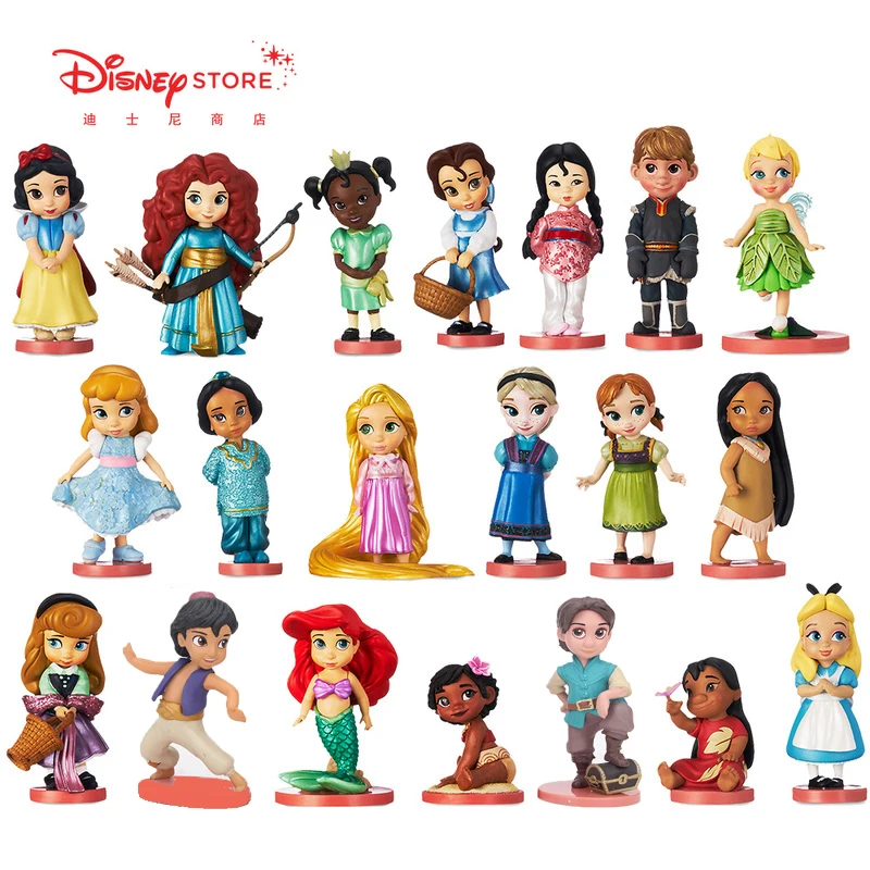 Экшн фигурки Принцессы Disney игрушки Рапунцель снег Золушка белый фея украшение
