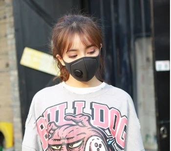 

Mask with breathing valve washable Dust-proof Anti-fog protection mask Sponge three-dimensional mask 1 Piece