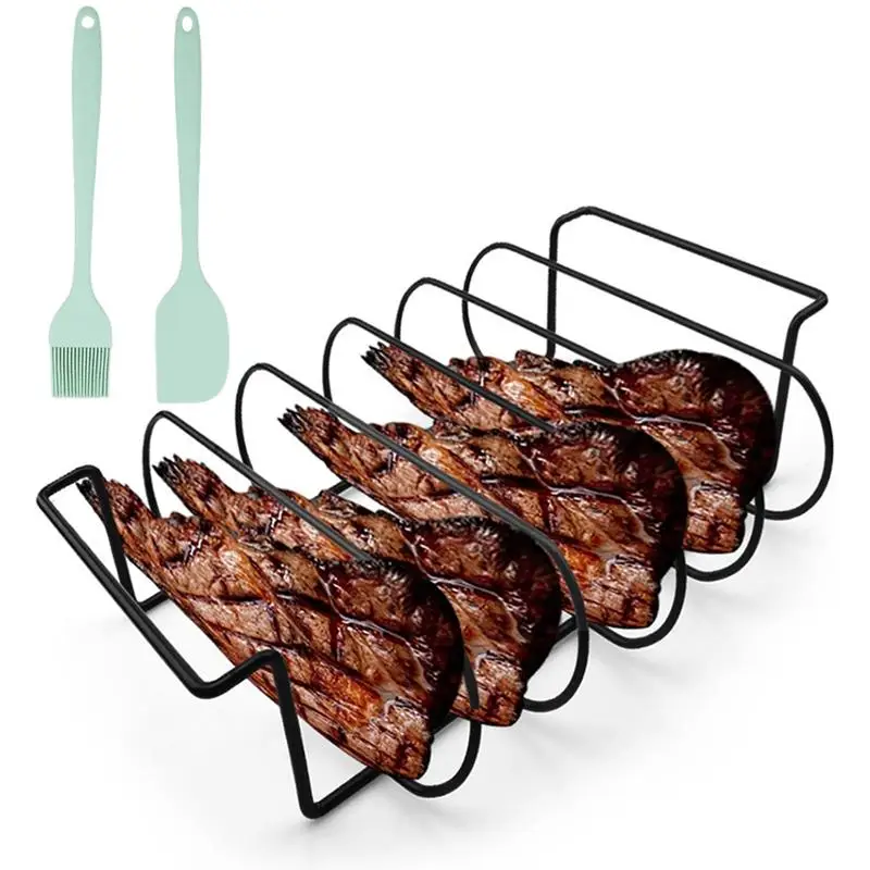 

Профессиональный набор инструментов для барбекю, антипригарный стеллаж для стейка, силиконовая лопатка для щеток с маслом, уличные аксессуары для барбекю, 3 шт.