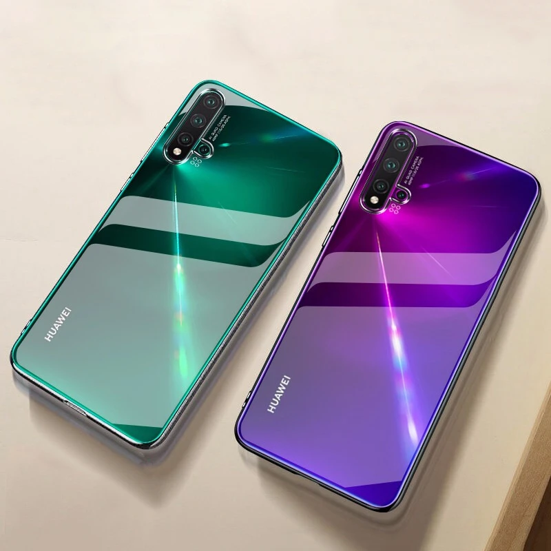Для huawei Nova 5T чехол тонкий прозрачный Кристальный Силиконовый мягкий ТПУ для