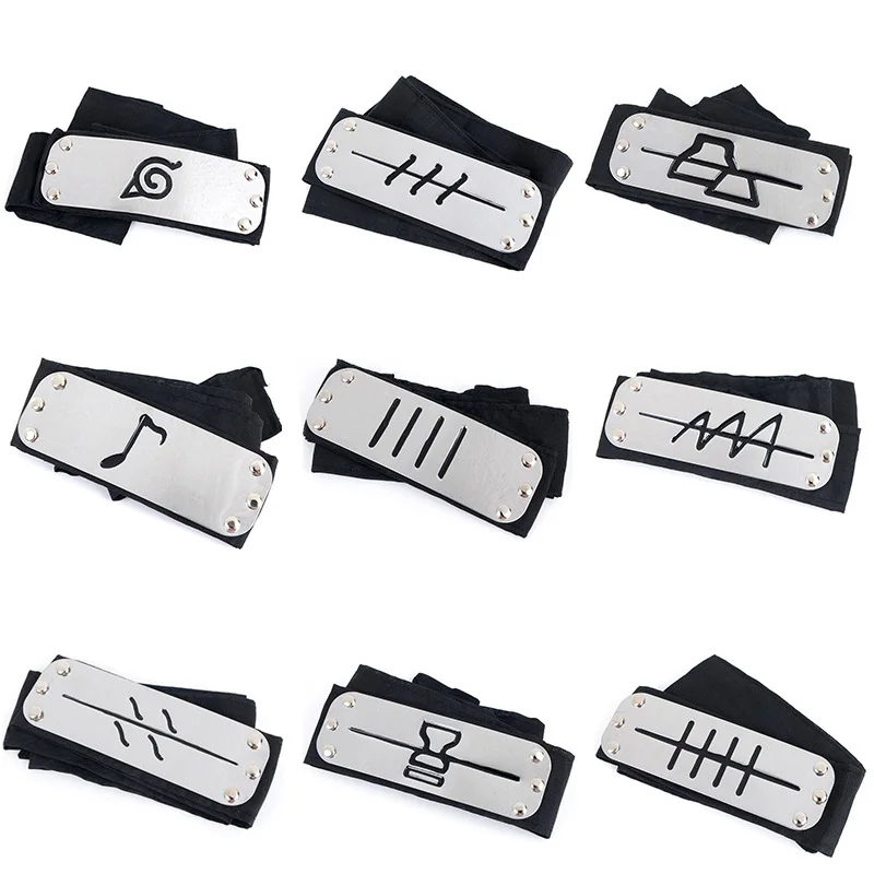 

Anime naruto headband Leaf Village Logo Konoha Uchiha Itachi Kakashi Akatsuki Members cosplay costume Accessories Free shipping