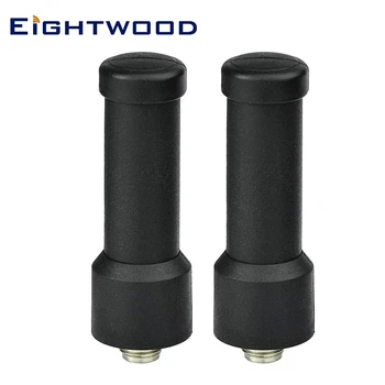 

Eightwood 2pcs Dual Band Walkie Talkie Ham Radio SMA Female Mini Antenna for Kenwood Wouxun Baofeng BF-F8HP UV-5R UV-82 BF-888S