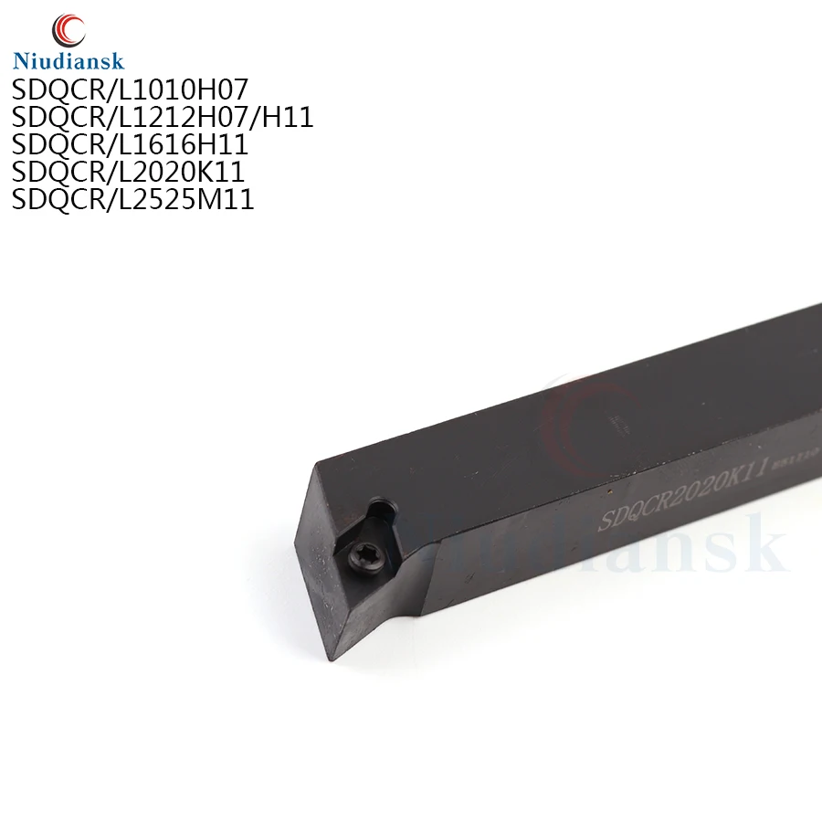 

External Turning Tool Holder SDQCR1010H07 SDQCR1212H07 Metal Lathe Cutting Tools Lathe CNC Machine Turning ToolsSDQCL1212H07
